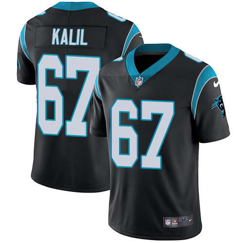Nike Panthers #67 Ryan Kalil Black Team Color Youth Stitched NFL Vapor Untouchable Limited Jersey - Click Image to Close